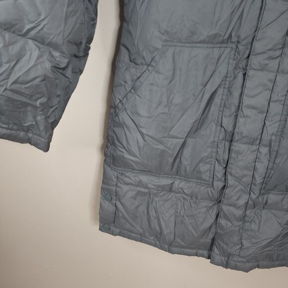 Kazhumi Full Zip Quilted Puffer Coat with Hood in Taupe Size S - Picture 4 of 13